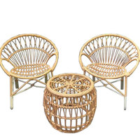 Haute qualité nouveau Design naturel salle à manger rotin chaise coussin en osier chaise de jardin mobilier d'extérieur pliable salon artisan