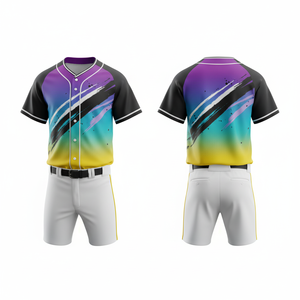 Conjunto de Uniforme de Béisbol Personalizado al por Mayor, Impresión por Sublimación, Malla Transpirable - Product Image 6