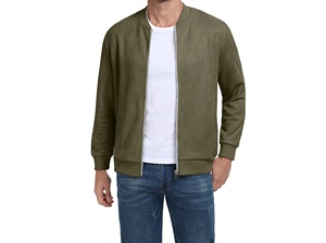 แจ็คเก็ตวาร์ซิตี้ผู้ชาย คอปกพับได้ กระเป๋าข้างติดกระดุม ผ้าฟลีซปักลายคุณภาพสูง ขายส่ง - Product Image 2