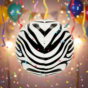 Palloncini Party Love 4D Zebra 56Cm 22 Pollici Confezione da 12 Pezzi - Product Image 3