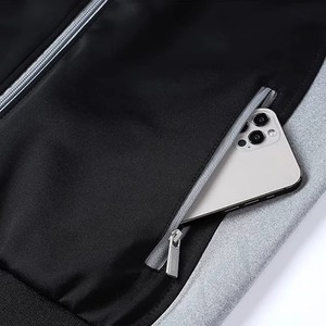 Full <b>Zip</b> Solid Eco-Friendly Lightweight Breathable Spring Tracksuit Hoodie Jogger Unisex 2025 Cotton Material Custom Logo Set - Product Image 4