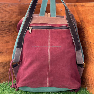 มาใหม่ล่าสุดBohoหนังนิ่มกระเป๋าเป้สะพายหลังผู้หญิงขอบพู่กระเป๋าเป้สะพายหลังหนังตะวันตกVINTAGEสไตล์กระเป๋าเป้สะพายหลังขนาดใหญ่ - Product Image 5