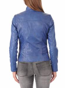 Veste en cuir PU pour femmes et filles, style motard, printemps automne, manches longues, décontractée, slim, couleur unie, fermeture éclair, veste décontractée - Product Image 2