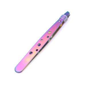Pince à épiler professionnelle en acier inoxydable pour extensions de cils, avec pointe lisse, durable et antistatique, pour cils et sourcils - Product Image 1