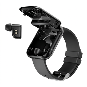 Montre connectée Sower avec écran tactile de 1,8 pouce, étanche IP67, avec écouteurs, appels Bluetooth, suivi d'activité physique, bracelet en silicone unisexe - Product Image 3