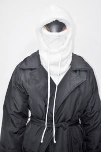 Cagoule d'hiver tricotée pour femme avec cache-oreilles, bonnet, masque et col cache-cou intégré, réglable - Product Image 5