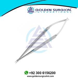 Porte-aiguille Katena chirurgical ophtalmique Mâchoires extra délicates avec et sans verrouillage Instruments chirurgicaux - Product Image 2