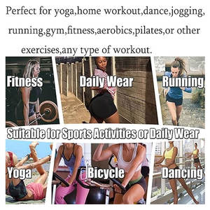 Pantalones cortos transpirables de verano con logotipo personalizado para mujer, pantalones cortos básicos cómodos de OEM al por mayor para mujer, estilo Sexy para ocasiones de yoga - Product Image 6