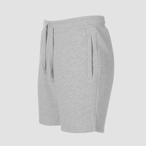 Wholesale 100% Cotton French Terry Tech Fleece Drawstring <b>Sweat</b> <b>Shorts</b> <b>for</b> <b>Men</b> Raw Hem Custom 3D Embossed Logo Solid Pattern - Product Image 4