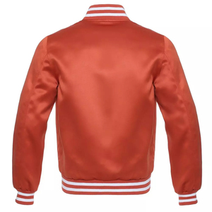 Customized Satin <b>Baseball</b> <b>Bomber</b> <b>Jacket</b> Team Name & Number Starter Embroidery Design Waterproof Breathable Windproof Outdoor - Product Image 2