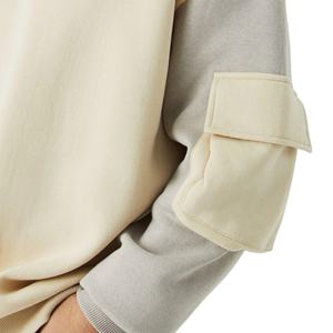 Sweat-shirts pour hommes personnalisés, nouvelle arrivée, haute qualité, vente chaude, hiver, uni, 100% coton, molleton, décontracté, surdimensionné - Product Image 4