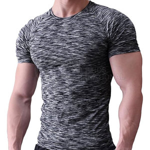 เสื้อยืดฟิตเนสรัดรูปสำหรับผู้ชายเสื้อยืดสำหรับเข้ายิมผ้าคอตตอน100% ประสิทธิภาพสูง - Product Image 2