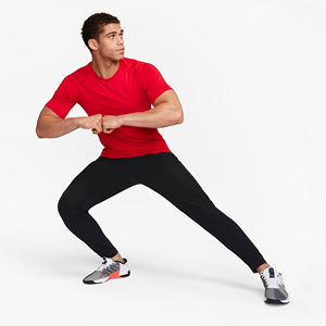 เสื้อออกกำลังกายแขนสั้นสำหรับผู้ชาย, เสื้อ100% ฟิตเนสคอตตอนแขนสั้นสำหรับใส่วิ่งฤดูร้อน - Product Image 4