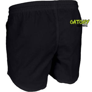 Short de rugby unisexe en polyester et coton respirant avec logo personnalisé vente en gros de vêtements de football - Product Image 3