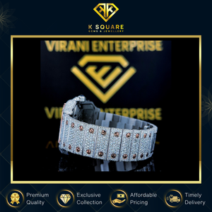 นาฬิกาเพชรโมอิสทรงสี่เหลี่ยมทำจากสเตนเลสสตีลทรงสี่เหลี่ยมกันน้ำระบบอัตโนมัติสำหรับการเคลื่อนไหวทุกเพศ - Product Image 5