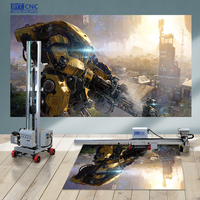Printer tanah dinding, Printer dinding HD vertikal 3D Printer dinding UV Printer lantai tempat parkir mesin cetak ruang