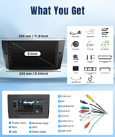 Autoradio Android 11 9 pouces Multimédia Lecteur MP3 pour BMW Série 3 E90 E92 E93 2005-2012 Car Stereo Touch Screen Carplay DSP