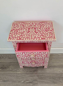 Mesa Consola Ajustable de Diseño Moderno con Incrustaciones de Hueso, Suministro Directo de Fábrica de la India, Decoración para Dormitorio y Sala de Estar - Product Image 3