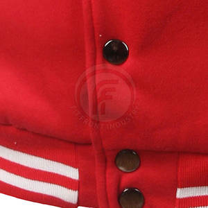Chaqueta de invierno Letterman para hombre al por mayor con cuello levantado para uso en exteriores - Product Image 6