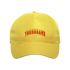 Wholesale manufacturer custom screen printed logo custom 6-panel Plain yellow Color 100% cotton breathable <b>man</b> baseball <b>hat</b> - Product Image 1
