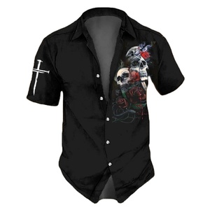 Camisetas de verano de alta calidad Camiseta de manga corta de algodón de peso pesado con cuello cómodo de color blanco sólido Suelto - Product Image 6