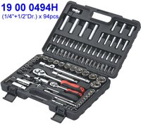 Jeu de clés à douilles profondes manuelles ITA Tools 1/4" 1/2" 94 pièces en matériau CV avec mallette rigide incluse OEM