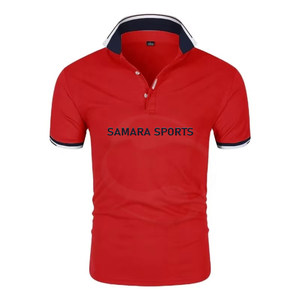 Gran oferta de camisetas de polo deportivas personalizadas de alta calidad de poliéster de secado rápido transpirable de manga corta para hombres - Product Image 1