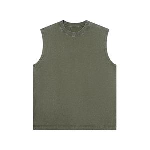 Haute qualité 100% coton hommes débardeur respirant surdimensionné tricoté sans manches décontracté grande taille gilet pour l'été taux d'usine - Product Image 6