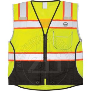 Gilet de sécurité en polyester réfléchissant haute visibilité de qualité supérieure ANSI classe 2 EN ISO 20471 classe 2 vêtements de travail d'hiver imperméables FR pour mieux - Product Image 3