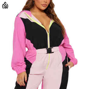 Conjuntos de ropa deportiva cortavientos para mujer de nuevo diseño 2025, venta al por mayor, logotipo impreso de alta calidad para invierno - Product Image 5