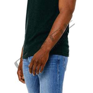 Camiseta personalizada con timbre para hombre, suave y cómoda, tejido de punto de algodón polivinílico, camiseta de manga corta de alta visibilidad con estampado de hojaldre - Product Image 2