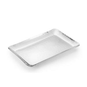 Bandeja de metal de color cromado con diseño premium Material de alta calidad Bandeja de servicio de metal envejecido nuevo de alta calidad 25x13 Cm - Product Image 1