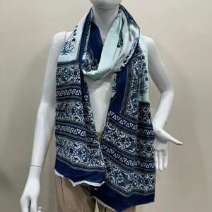 Dupatta longue en coton Mulmul sur mesure pour femmes, vente en gros, pour le printemps et l'été, écharpes en coton pour femmes - Product Image 2