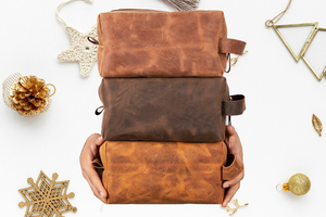 Neceser colgante logotipo personalizado Premium multifunción impermeable cuero hombres bolsa de viaje - Product Image 3