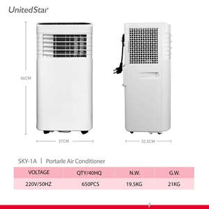 เครื่องปรับอากาศพกพาลดราคาพิเศษ สูงสุด 11899 BTU ระบบทำความเย็น/ทำความร้อน ความถี่แปรผัน อัจฉริยะ ประหยัดไฟ ขนาดเล็ก - Product Image 3