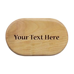 Plateau en bois ovale - Product Image 2