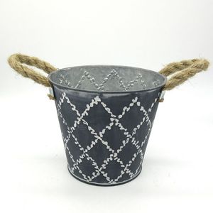 Galvanized Floor <b>Vase</b> <b>Set</b> of <b>3</b> Handmade Modern Design for Home Entryway Decoration - Product Image 5