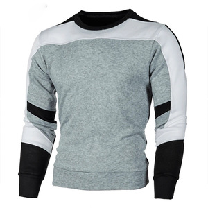 Sweat-shirt à col rond surdimensionné Pull en coton uni avec logo personnalisé Pull brodé pour hommes - Product Image 6