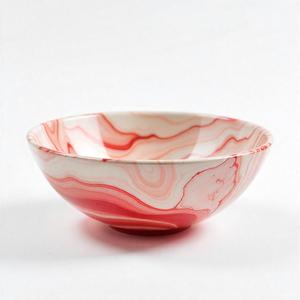 Glossy Resin <b>Bowl</b> with Artistic Swirl Design Modern Tableware for <b>Christmas</b> and Contemporary Home Decor - Product Image 5