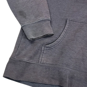 Soleil délavé lavé gris sweat à capuche coton lourd surdimensionné sweat à capuche Streetwear hommes femmes coupe ample plaine pull à capuche vente - Product Image 6