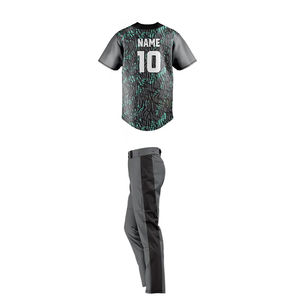 Uniforme de béisbol de último estilo de manga personalizada, ropa deportiva transpirable, conjunto estampado, uniforme de béisbol cómodo para ropa de equipo - Product Image 2