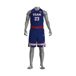 Uniformes de basket-ball de haute qualité pour adultes Kits de basket-ball originaux personnalisés Uniforme de basket-ball avec logo imprimé par sublimation pour hommes - Product Image 4