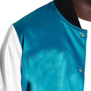Blouson aviateur en satin personnalisé de haute qualité polyester hiver hommes et femmes veste universitaire en satin de baseball pour hommes - Product Image 2