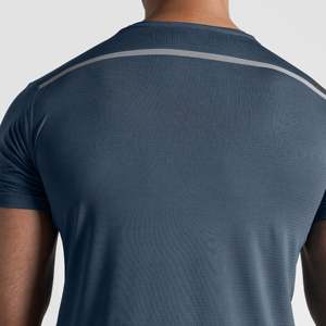 เสื้อยืดโอเวอร์แลนด์รัน พรีเมียม โพลีเอสเตอร์ 100% สีเทาเข้ม 260gsm ผ้าถักทรงหลวม พิมพ์ลายสกรีน - Product Image 6