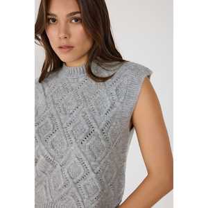 Suéter Casual de Invierno para Mujer, 100% Algodón, Tejido de Chenilla, Transpirable, de Alta Calidad, con Apliques, Decoración de Botones y Estampado Frontal - Product Image 3