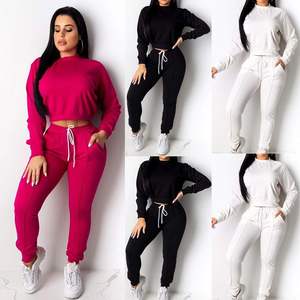 Conjunto Deportivo Informal Transpirable de Forro Polar para Adultos, Talla Grande, con Serigrafía, Chándal de Otoño, Ecológico, de Poliéster/Algodón - Product Image 3