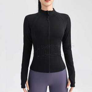 Fabricación de chaquetas de entrenamiento de nuevo estilo para mujer con cremallera completa Slim Fit ligero Atlético Running Sports Track Jacket con bolsillos - Product Image 6