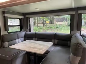 Remolque de Viaje Pequeño y Ligero, Moderno, en Forma de Lágrima, Construcción de Acero Inoxidable, Color Rosa, Diseño Confortable, Buenos Precios de Venta - Product Image 4
