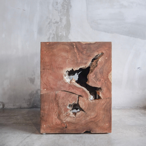 Unique Natural Wood Stump <b>Side</b> <b>Table</b> <b>Rustic</b> Accent Solid Wooden from indonesia - Product Image 3