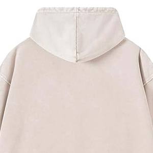 Sweats à capuche personnalisés de haute qualité Streetwear sweat à capuche blanc fermeture éclair vintage double couche lavage à l'acide soleil délavé poches en détresse sweats à capuche - Product Image 6